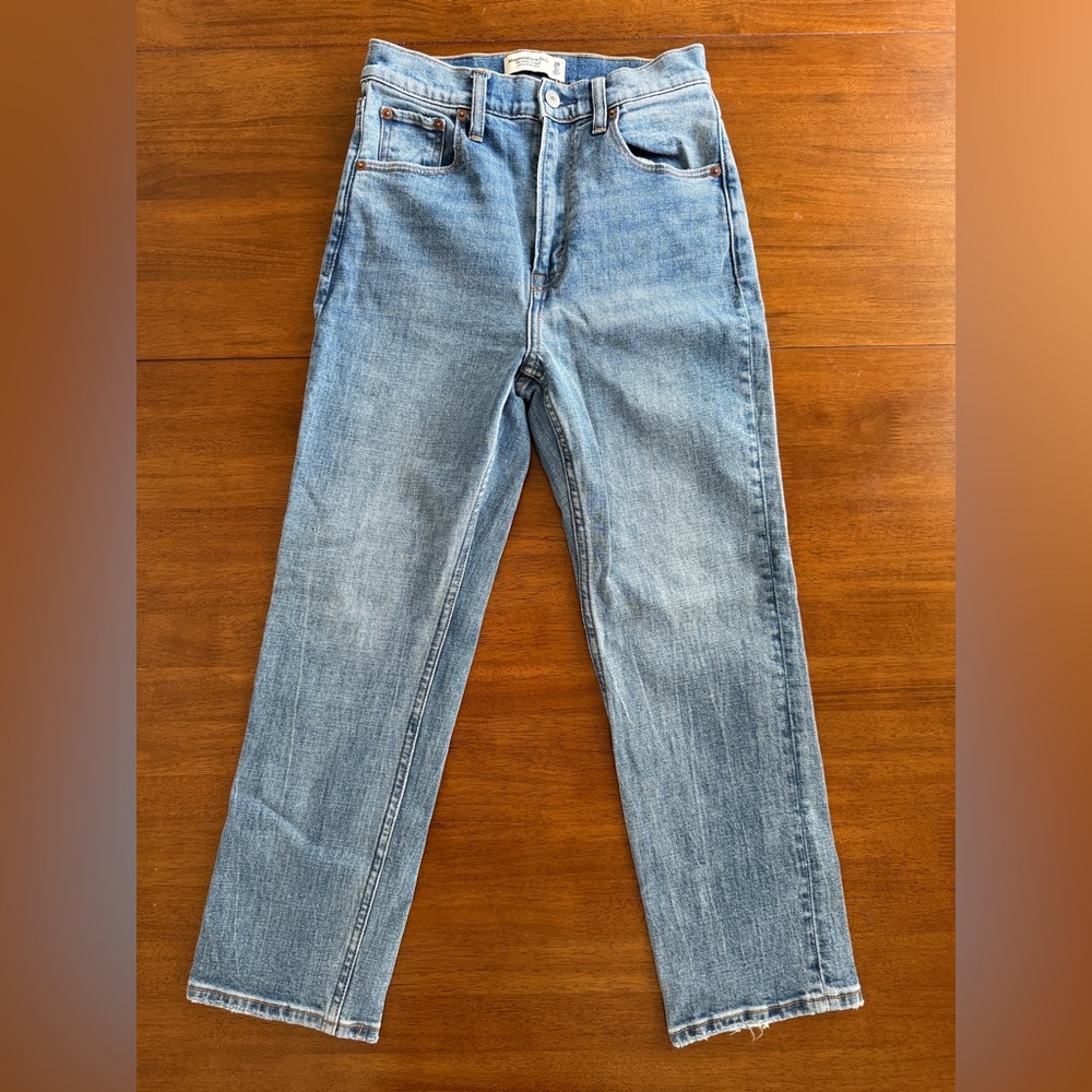 Abercrombie & Fitch Blue Ankle Jeans